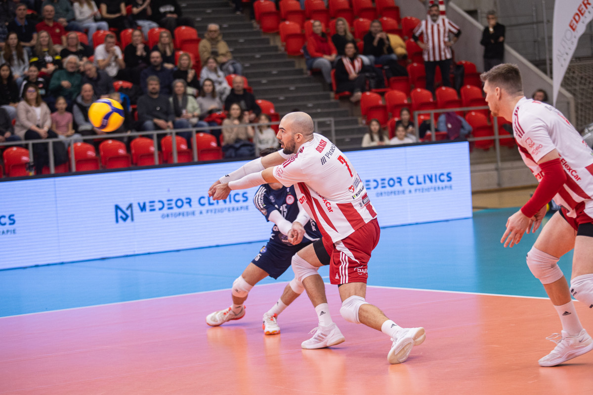 Volejbalisté Karlovarska vyřadili v osmifinále Poháru CEV Olympiakos Pireus