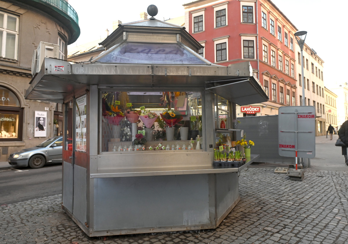 Stánek na České.