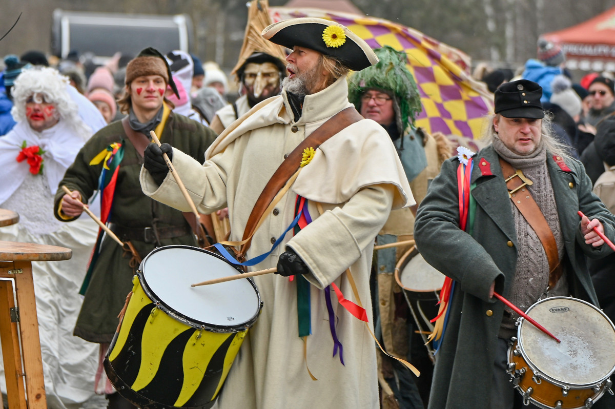 FOTO: Masopust na hradě. Nechyběla ani nefalšovaná zabíjačka