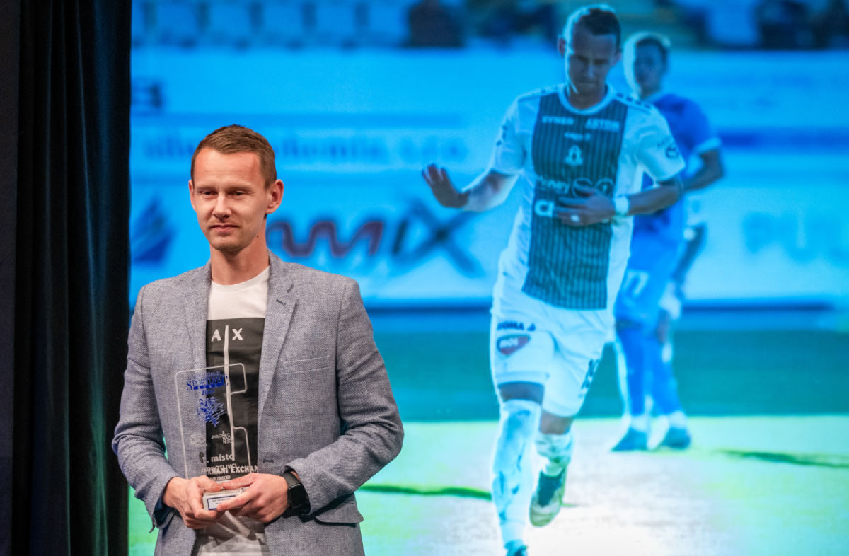Sportovcem Jablonecka za minulý rok je fotbalista Jan Chramosta