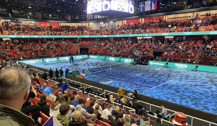 ONLINE: Jihlava poprvé hostí Davis Cup, v Horácké aréně hrají Češi proti Švédům