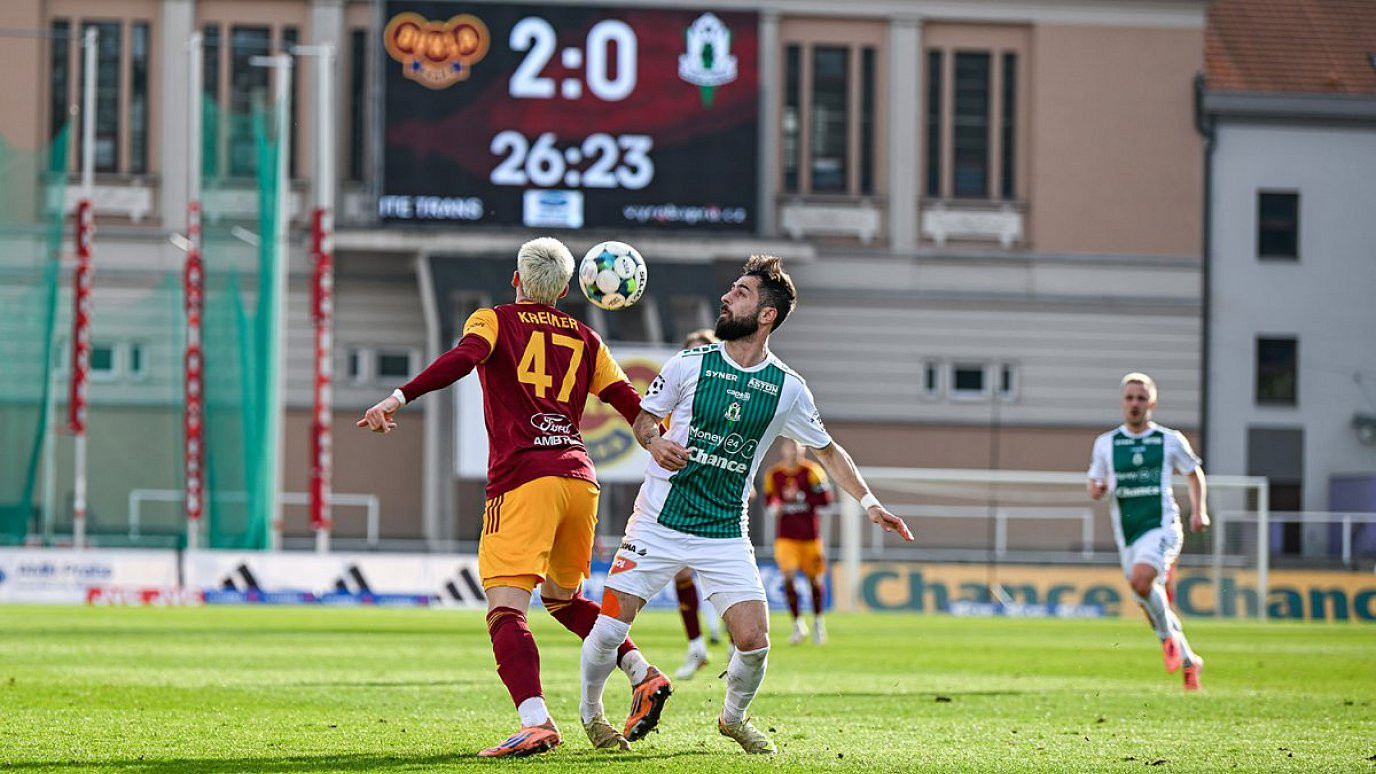 Fotbalisté Dukly i díky gólu po 692 ligových minutách porazili Jablonec 2:0