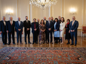 Starosty vítězných obcí přijal prezident