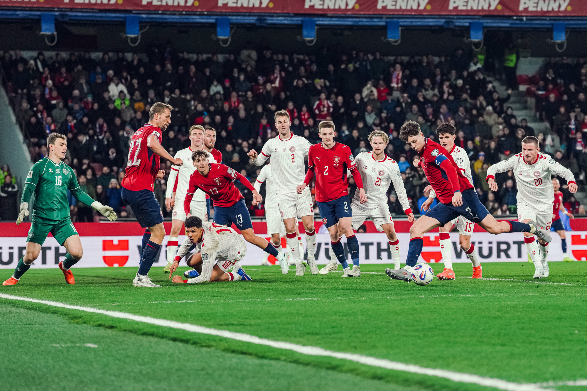 Čeští fotbalisté zdolali na penalty Dánsko a postoupili na mistrovství světa