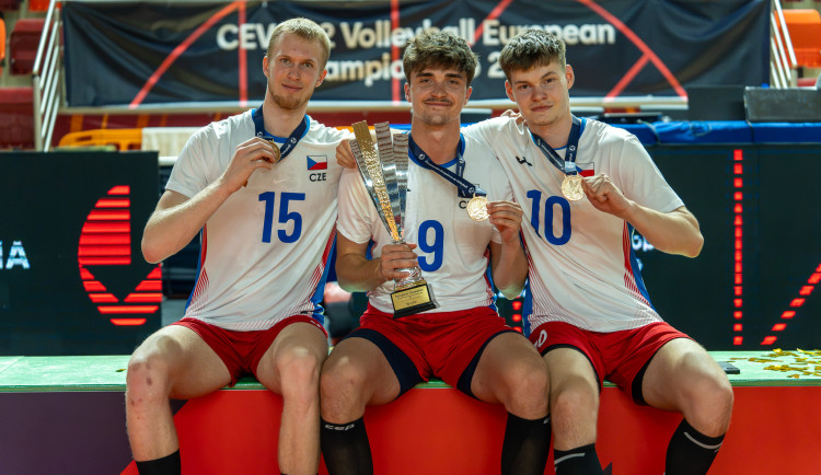 Tři odchovanci Jihostroje slaví evropské zlato s reprezentací U22