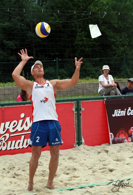 Jiří Plachý při servisu