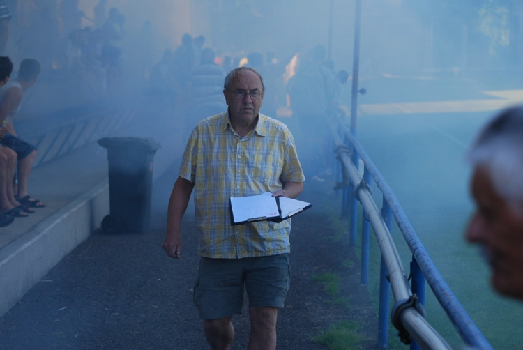 Míla Ortman musel opustit tribunu nedolo se dýchat