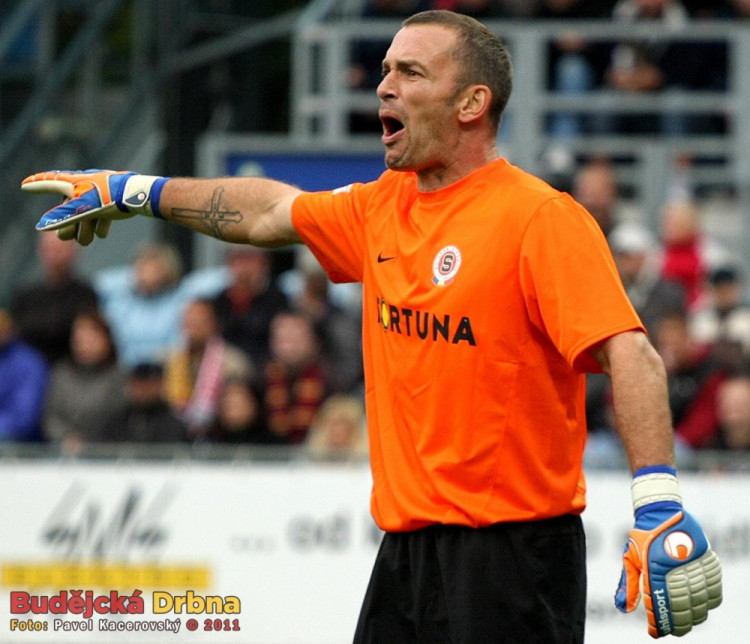 Zkušený gólman Sparty Jaromír Blažek