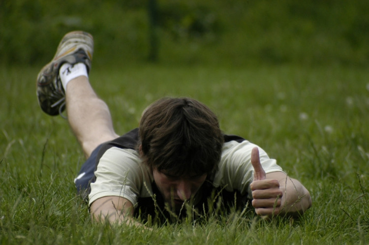 Všechno je ok, jako by ukazoval při jednom cvičení nahrávač Filip Habr