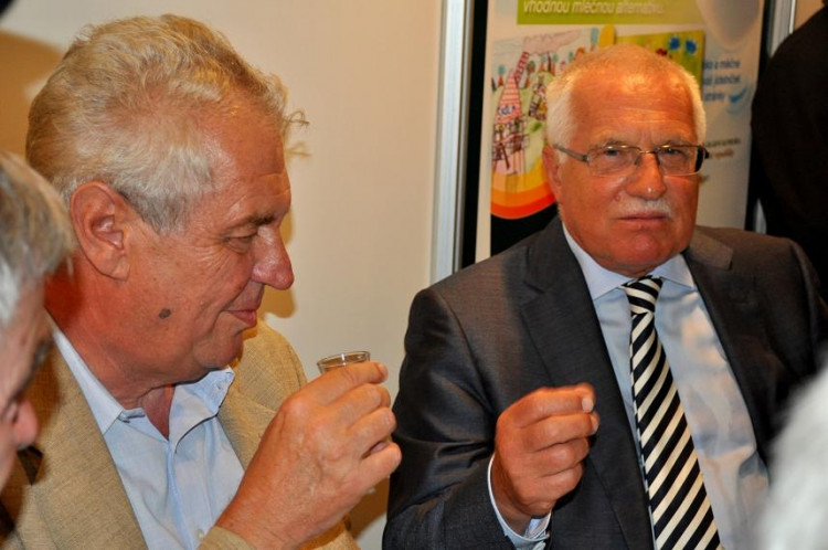 Expozice Kraje Vysočina - prezident Václav Klaus, Miloš Zeman - Kopie