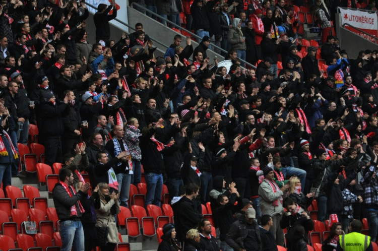 fandové Slavia, Foto: Jan Škrle