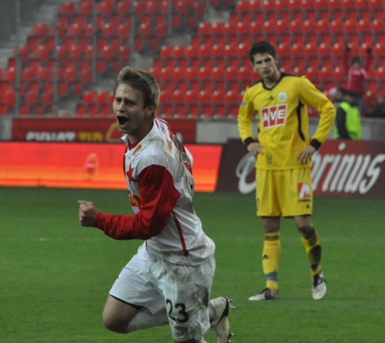 Martin Hurka - střílí druhou branku radost, Foto: Jan Škrle