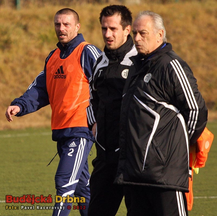 Tomáš Řepka a trenérské duo Vozábal - Cipro (zleva)