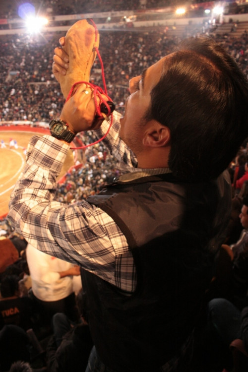 Divák na býčích zápasech