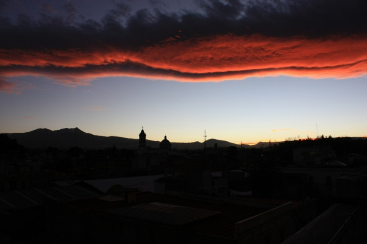 Západ slunce v Toluce