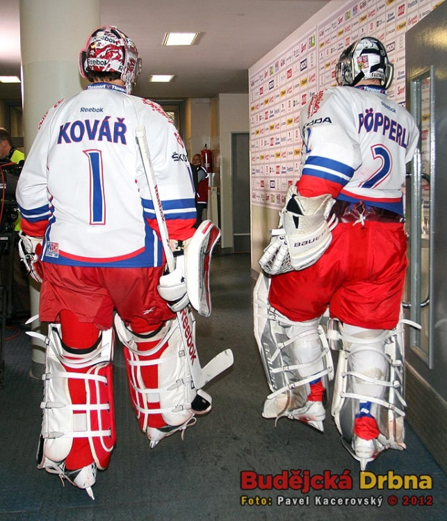 V Budějcích si zachytali oba gólmani - Jakub Kovář i Tomáš Pöpperle