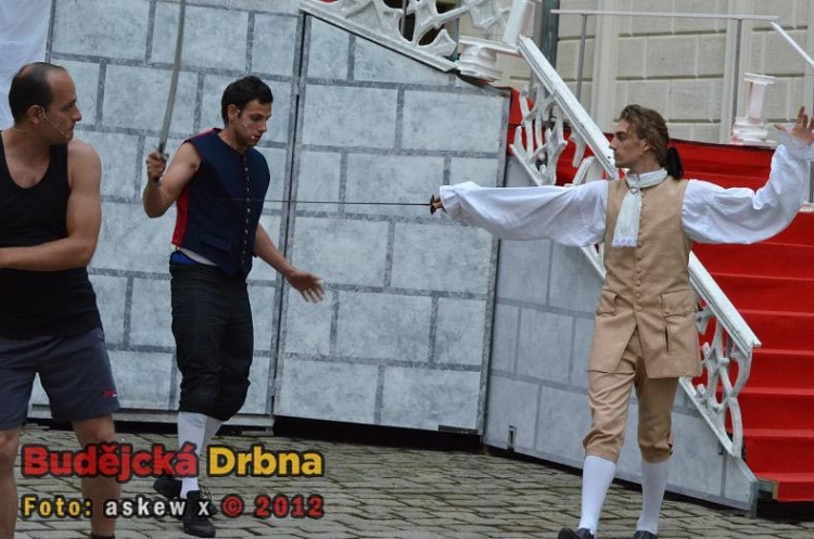 Jan Kopečný při zkoušce