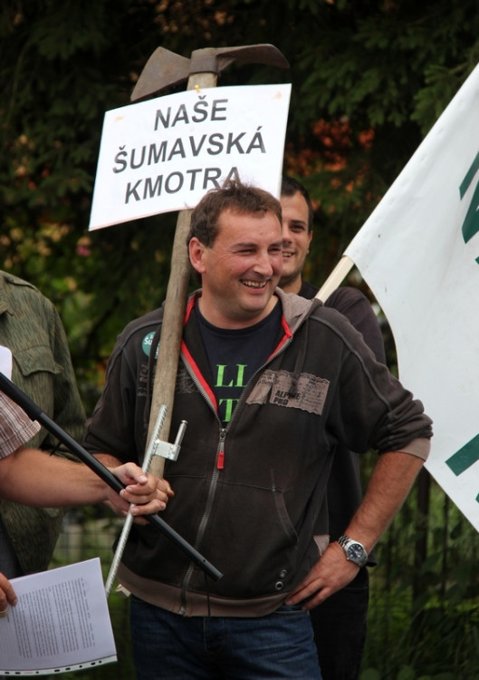Protest a Antiprotest v Hluboké nad Vltavou