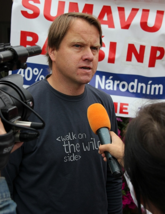 Protest a Antiprotest v Hluboké nad Vltavou