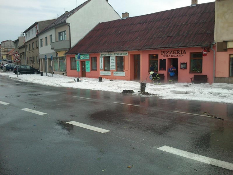 Suché Vrbné 45 minut po bouřce