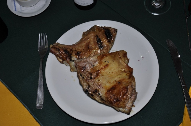 Porce pečeného kůzlete