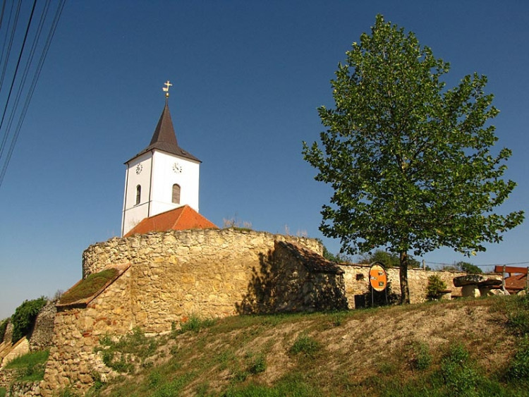 Kostel z horního pohledu