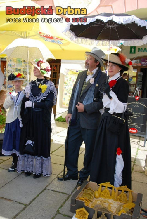 Švejka doprovázeli lidé v dobových kostýmech