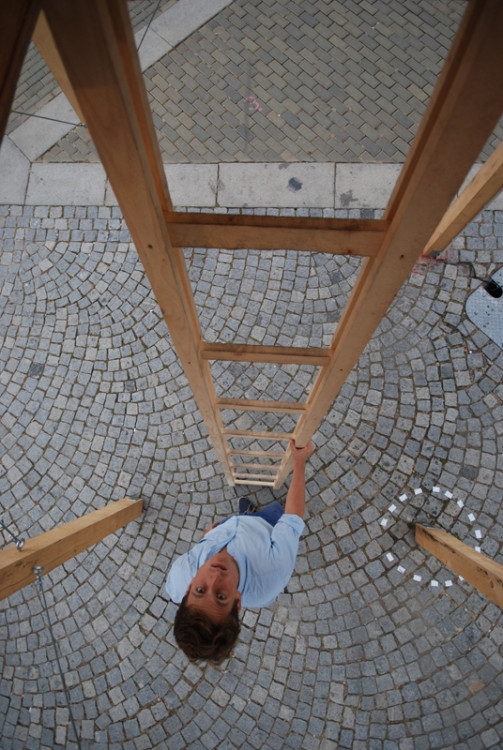 Minimální dům na náměstí Přemysla Otakara II. Foto Mjölk architekti