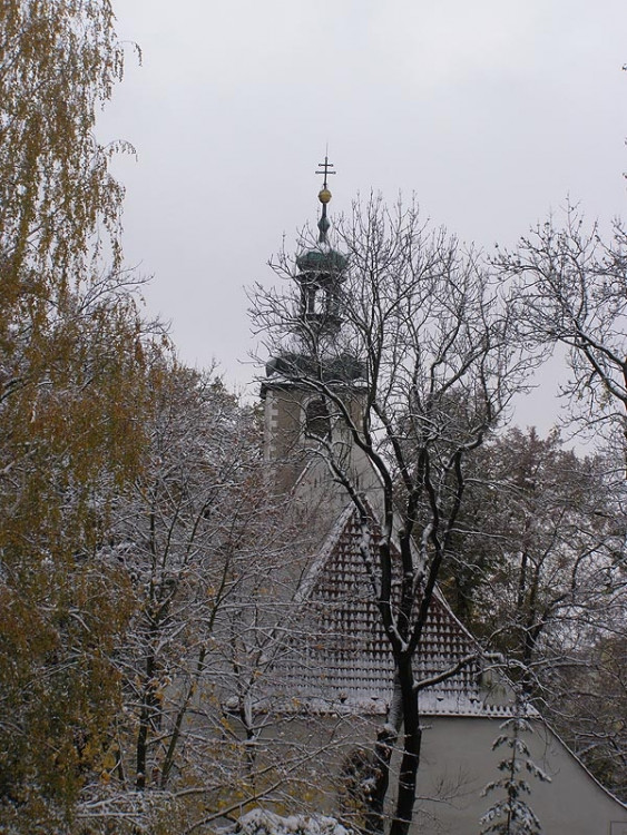 Kostel sv. Jana Křtitele a sv. Prokopa v Českých Budějovicích. Foto Lucie Cikánková