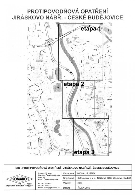 Protipovodnova opatreni Jiraskovo Nabrezi Ceske Budejovice