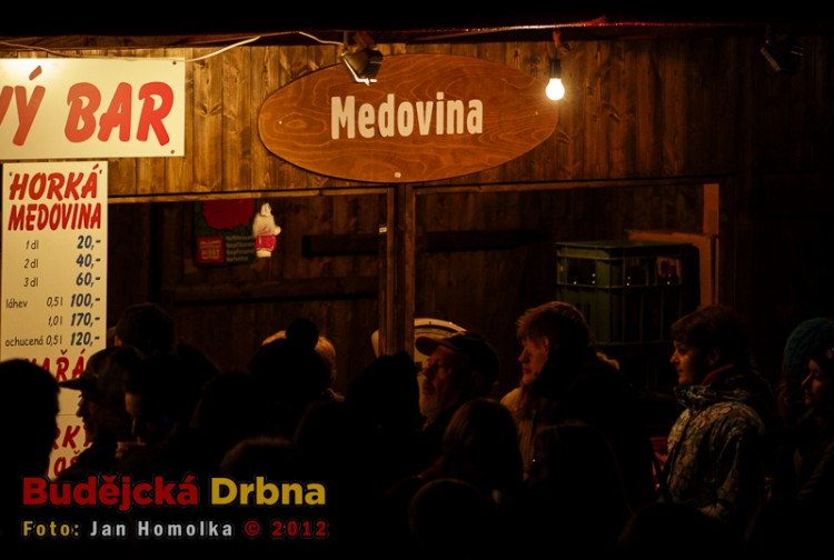 Přílet anděla na budějckém náměstí