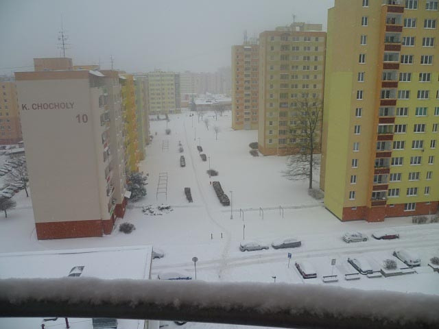 Sídliště Máj (17.1.2013). Foto Zuzana Hrouzková