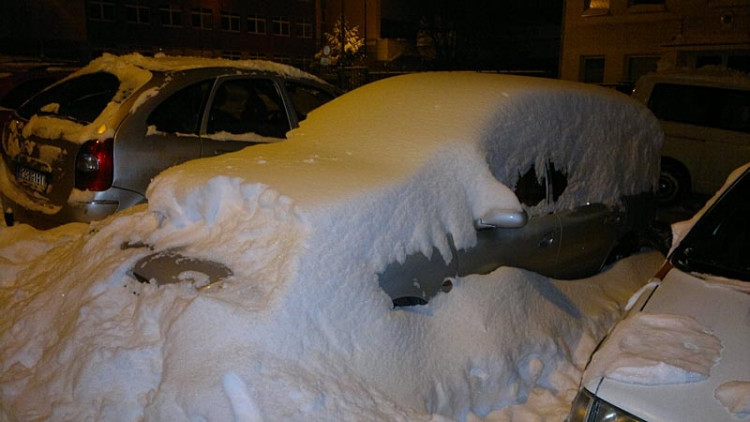 Týn nad Vltavou - Hlinecké sídliště (18.1.2013). Foto Rosťa Filař