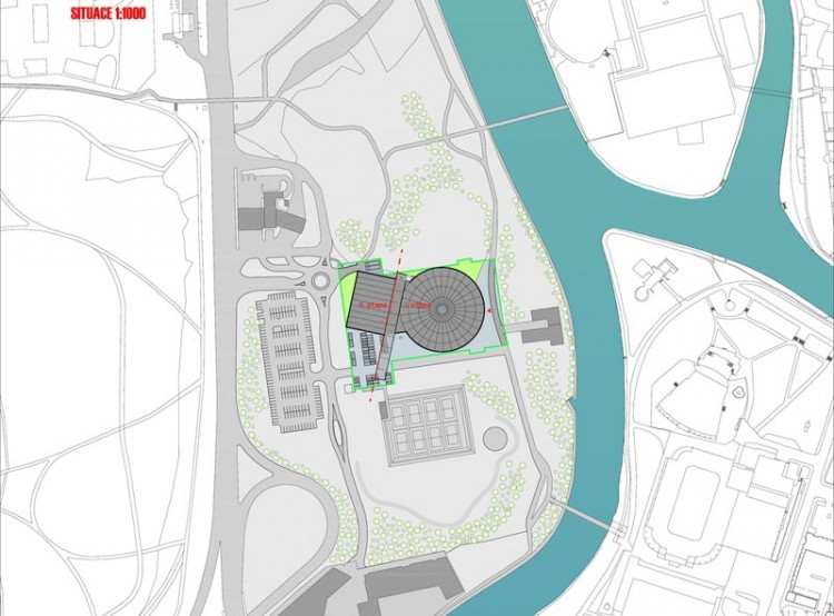 Vítězný návrh Centra halových sportů