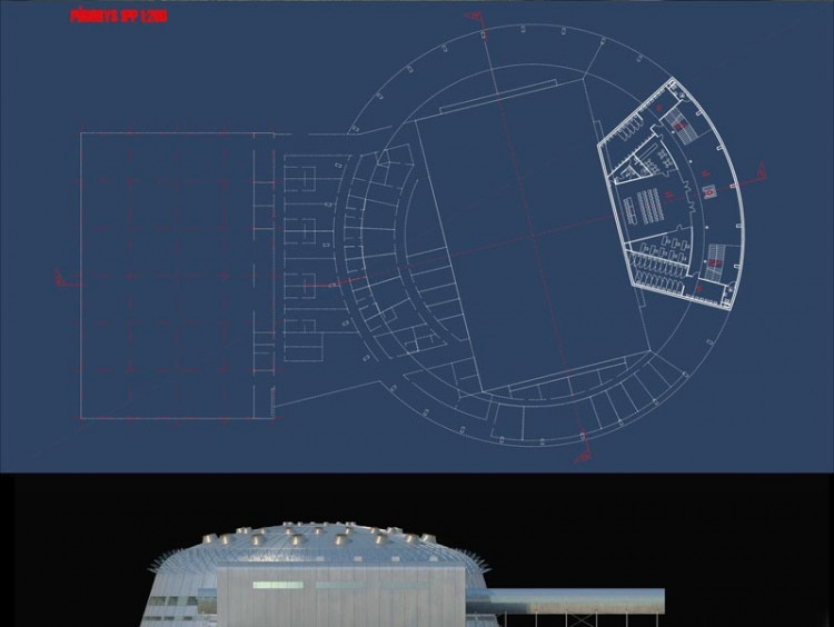 Vítězný návrh Centra halových sportů