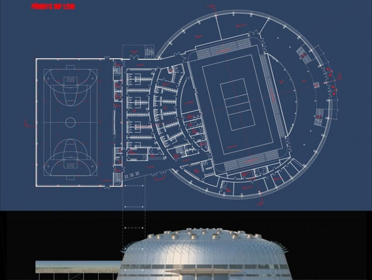 Vítězný návrh Centra halových sportů