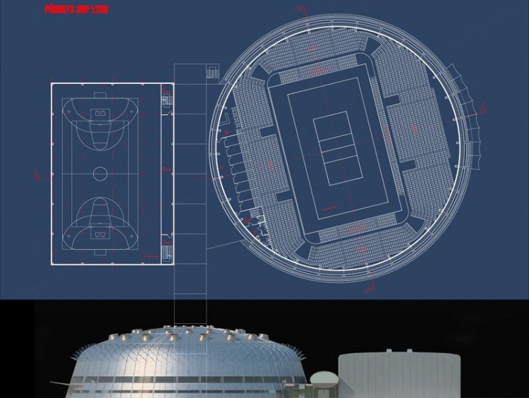 Vítězný návrh Centra halových sportů