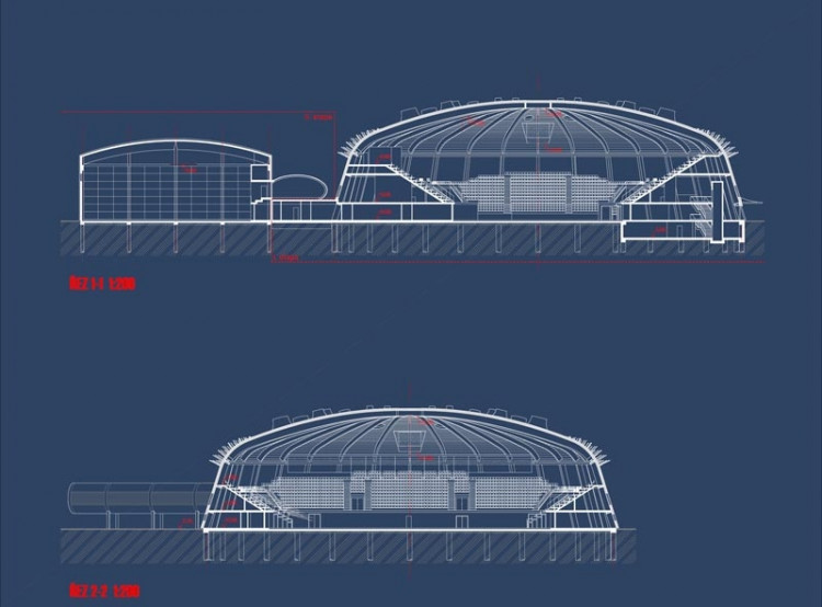Vítězný návrh Centra halových sportů