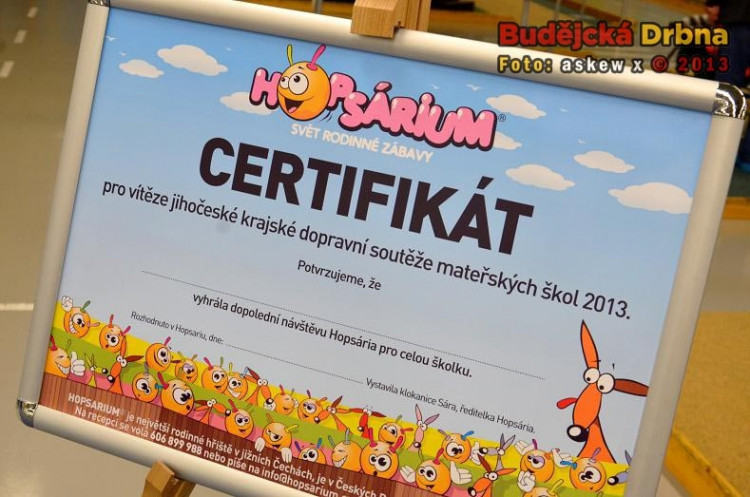 Dopravní soutěž pro mateřské školy v Hopsáriu