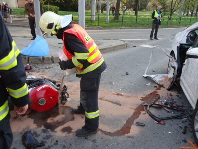 Nehoda v centru Brna