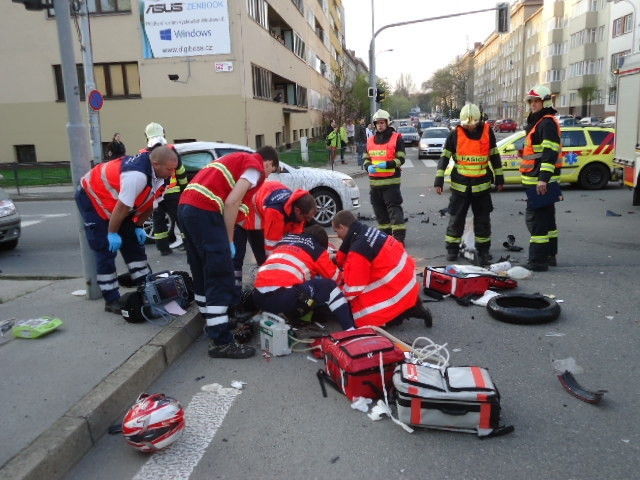 Nehoda v centru Brna