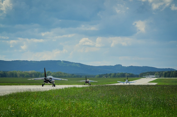 Trénink Flying Bulls leteckého týmu Red Bullu. Foto: Filip Masopust