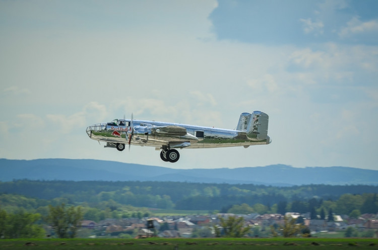 Trénink Flying Bulls leteckého týmu Red Bullu. Foto: Filip Masopust