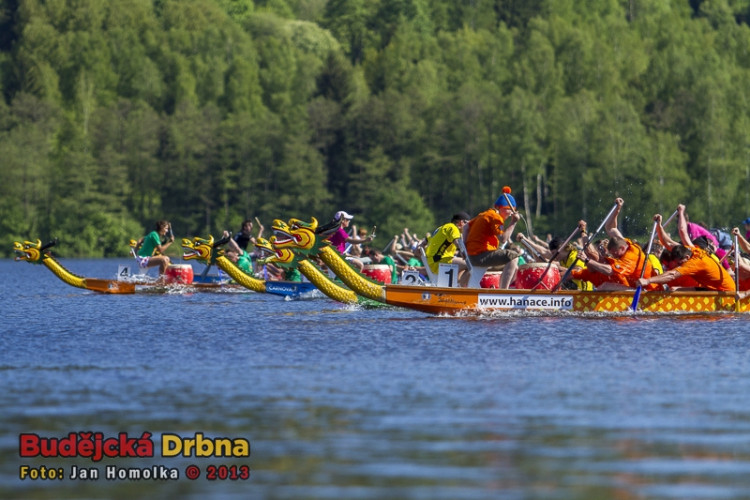 Závody Dračích lodí na Lipně 2013