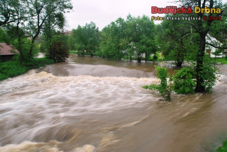 Povodně v Kaplici 2013