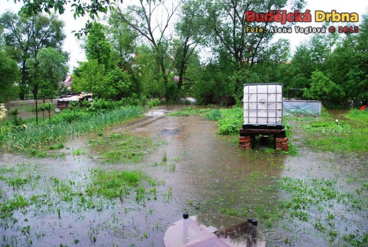 Zatopená kaplická zahrada