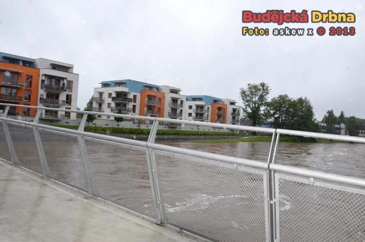 Luční jez v pondělí ráno