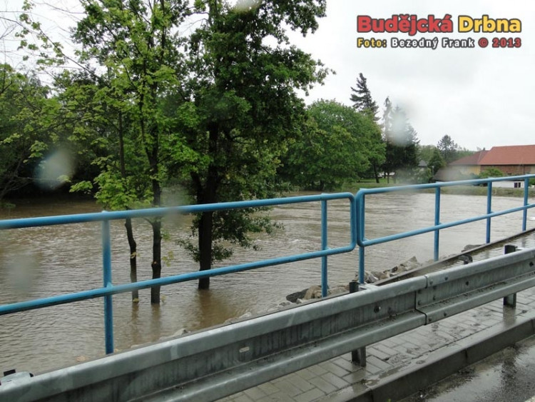 Řeka Malše v Roudném