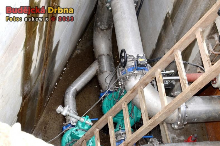 Jímka jezu - detail