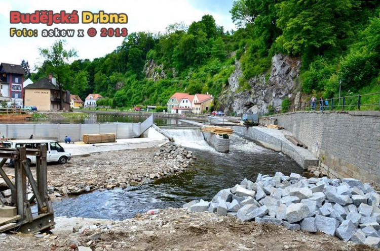 Rekonstrukce jezu Jelení lávka Český Krumlov